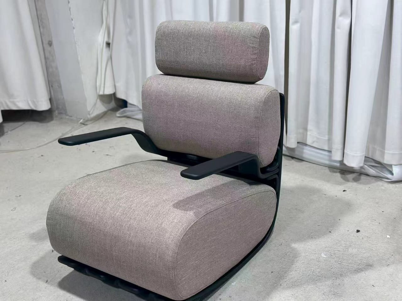 Oslo Sculptural Wood Frame Armchair