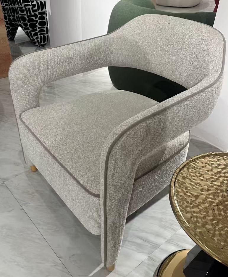 Elowen Curved Linen Sofa